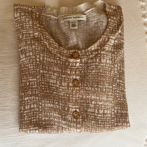 Banana Republic Cardigan Button Down 3/4 Sleeve Size Petite M NWOT - Picture 7 of 13
